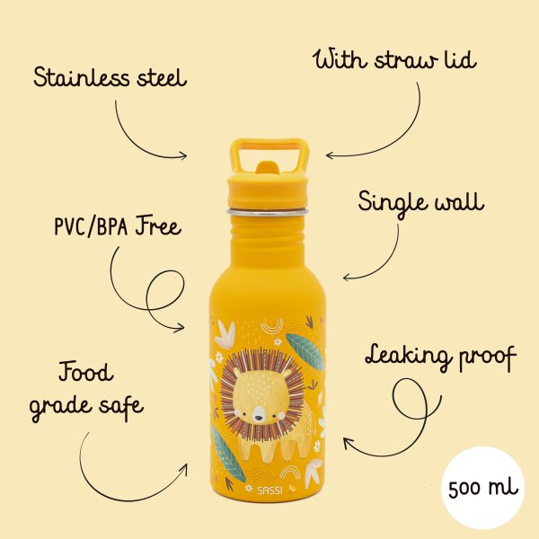 500ml 不鏽鋼冷水瓶 獅子 500ml 不鏽鋼冷水瓶 獅子