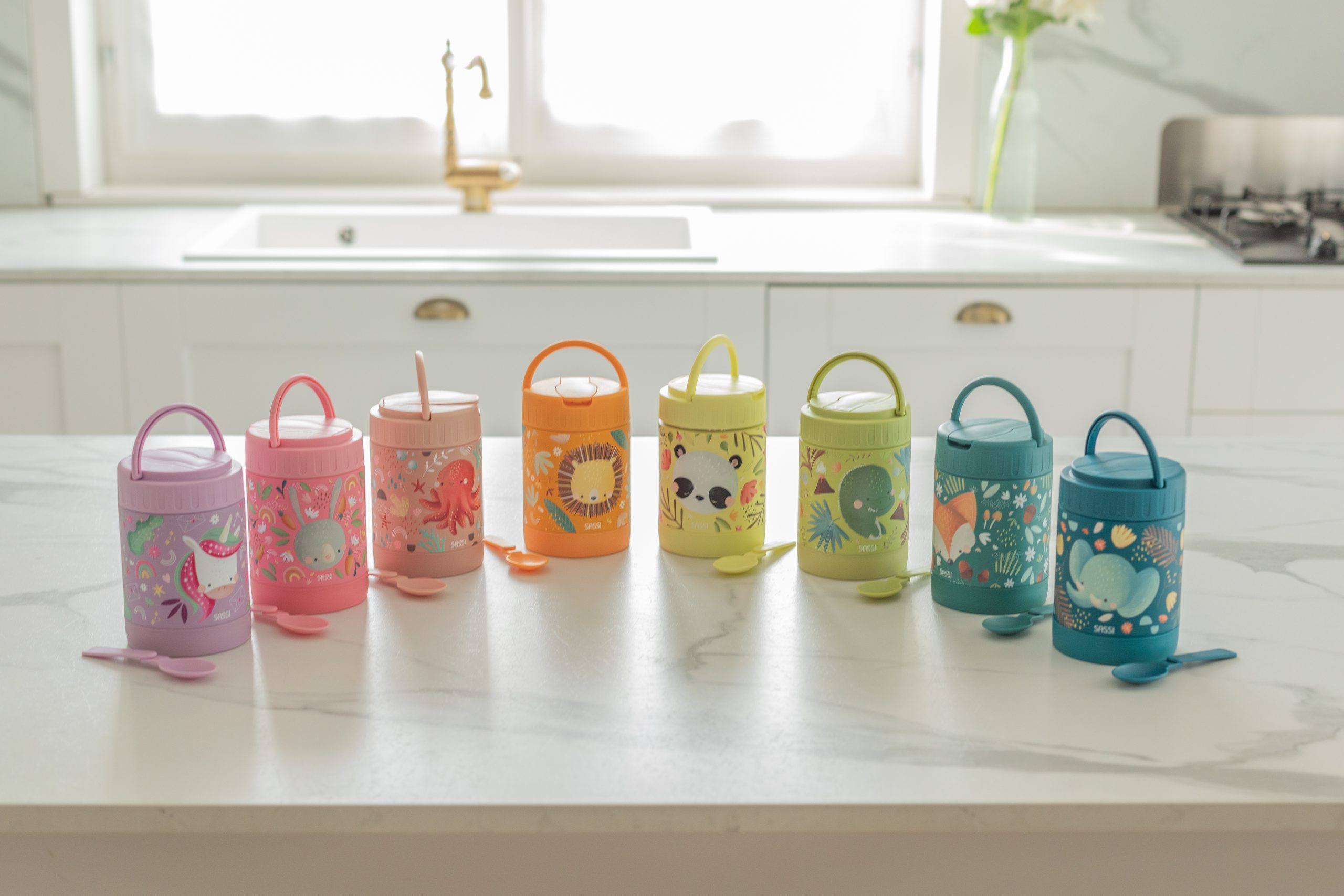 sassi junior 義大利設計 350ml 不鏽鋼保溫保冷食物罐(附湯匙)fluffy the rabbit sassi junior 義大利設計 350ml 不鏽鋼保溫保冷食物罐(附湯匙)fluffy the rabbit